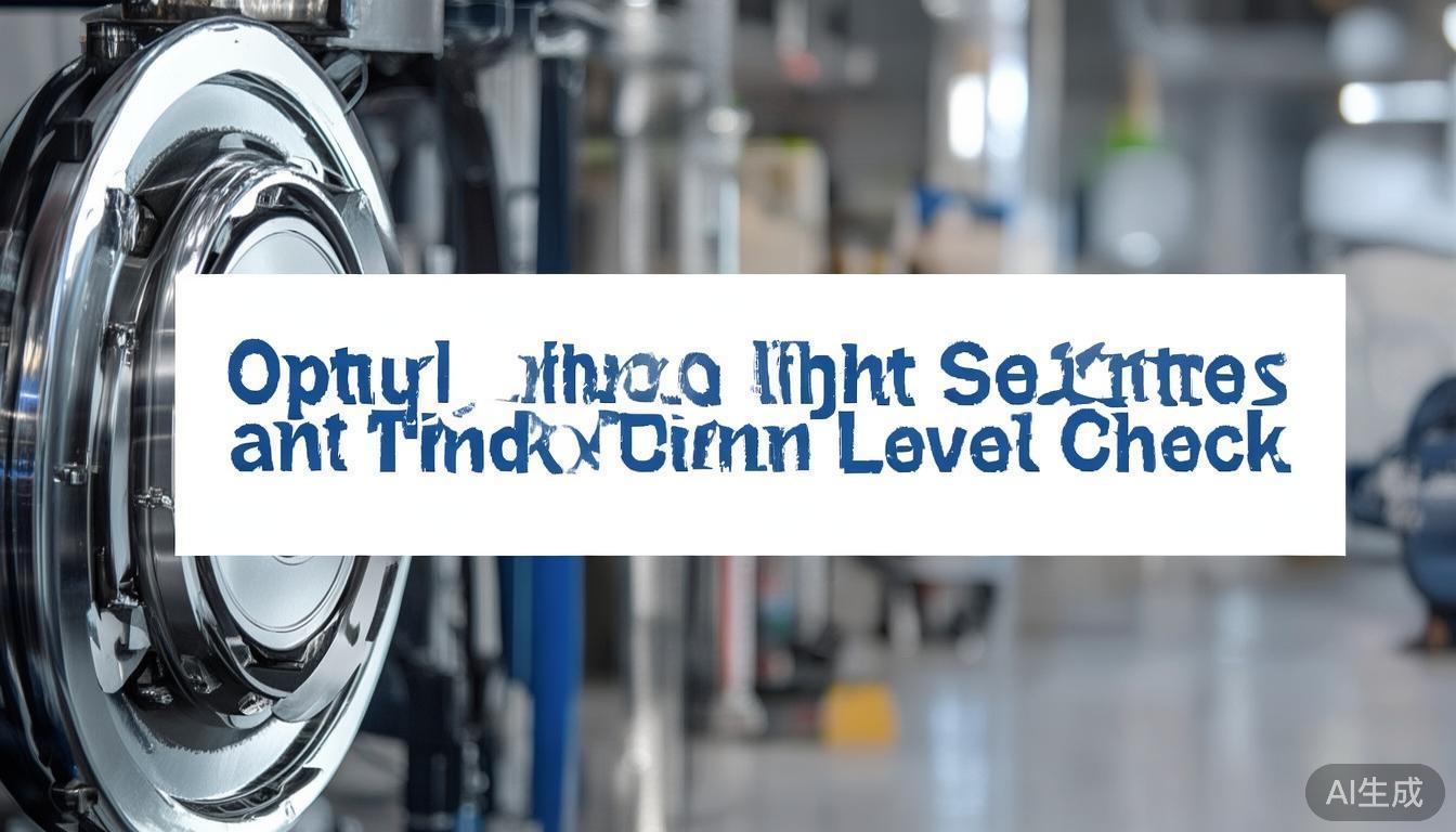 Options Guide for Sight Glass Selection and Tank Level Check