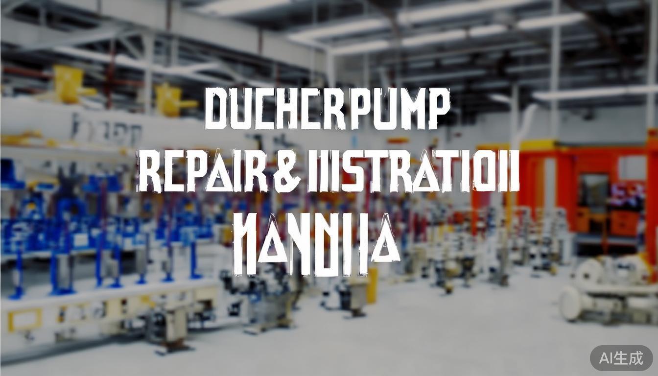 High Pressure Plunger Pump Repair And Installation Manual For Plunger