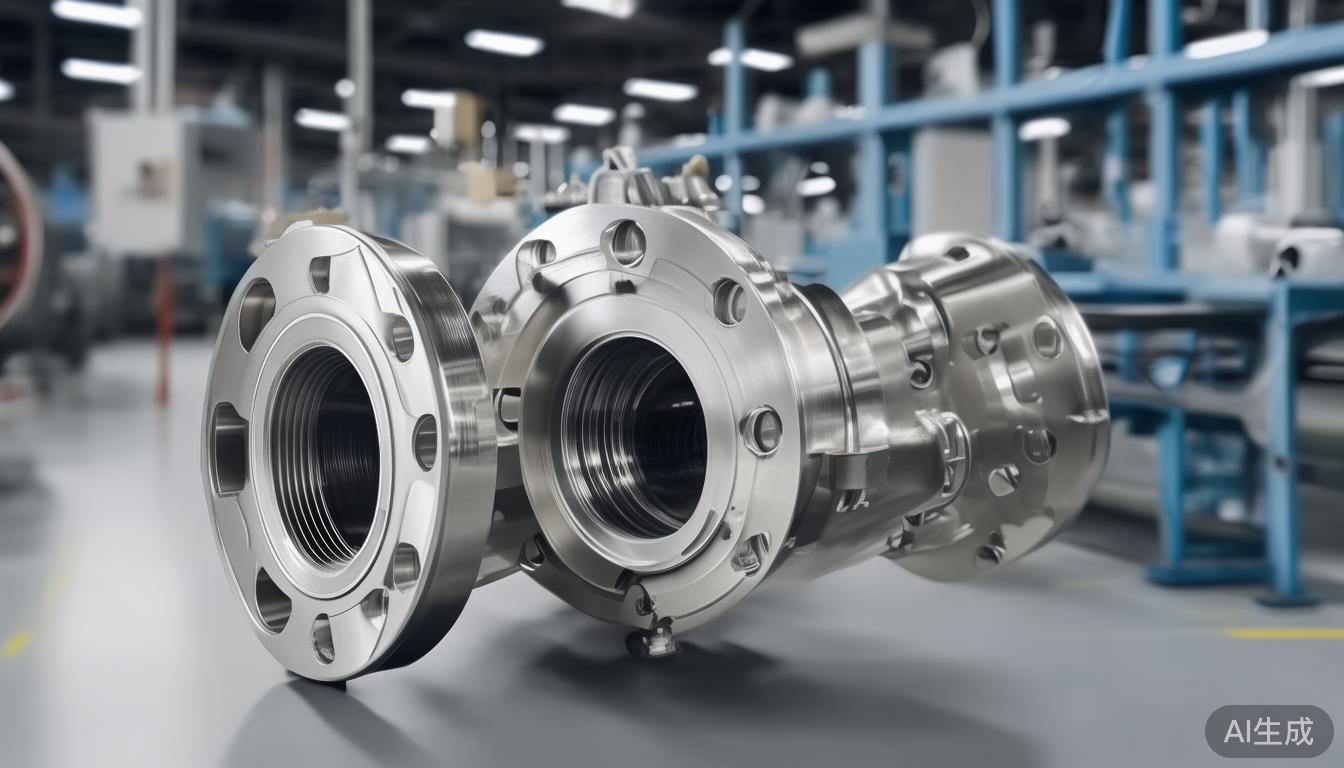 Stainless Steel Flanged Angle Valve for Pneumatic Systems with Various Sizes