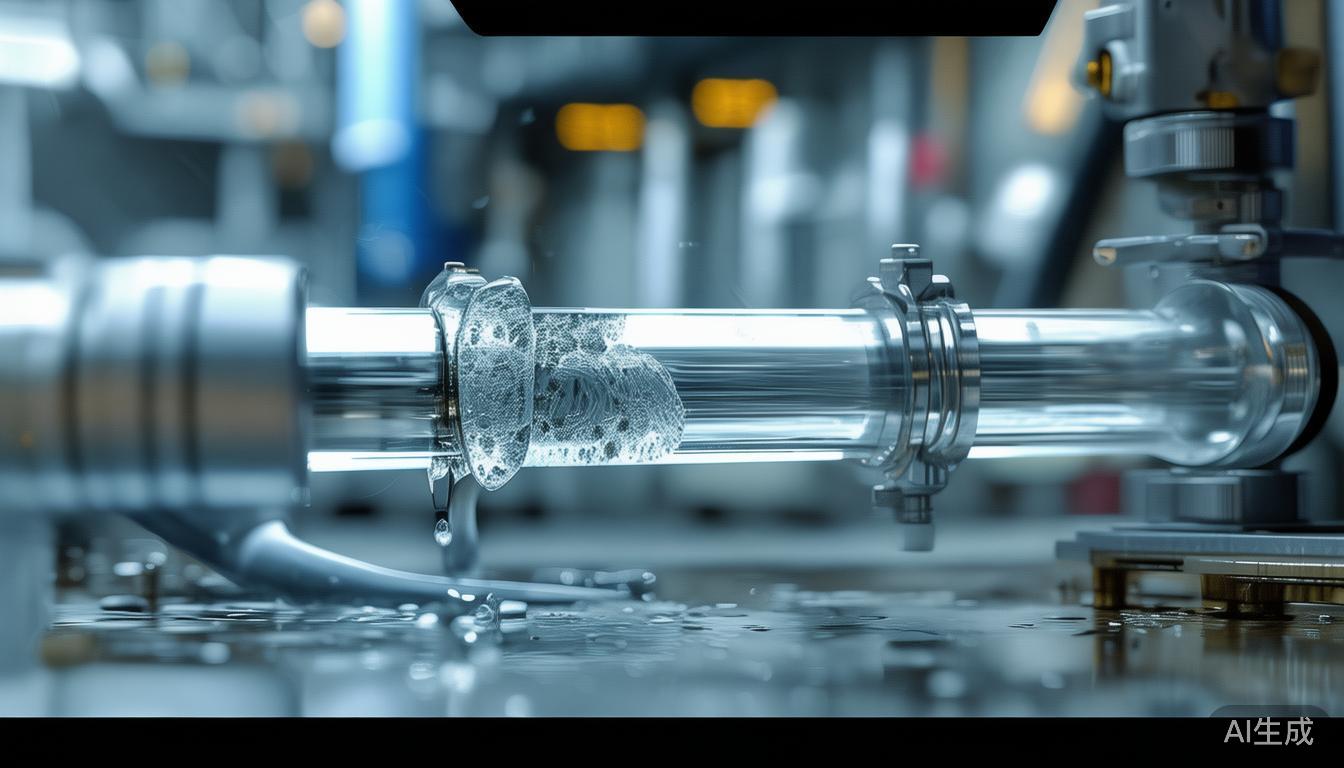 Air vent pipe damage inspection and repair process for glass pipes to fix leaks